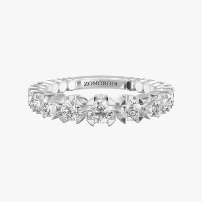 Natasha Diamond Wedding Ring - Triangle Prongs